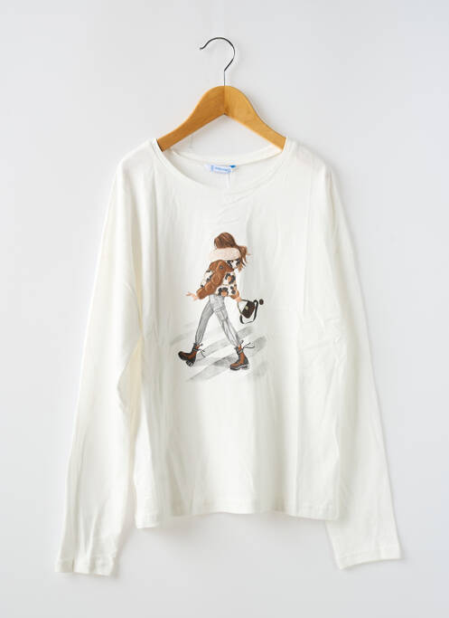 Top blanc MAYORAL pour fille