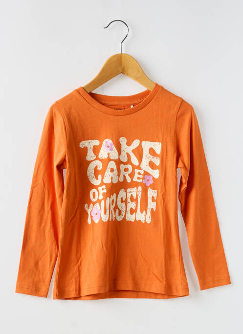Top orange NAME IT pour fille