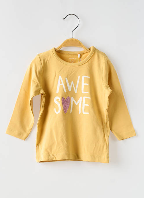 T-shirt jaune NAME IT pour fille