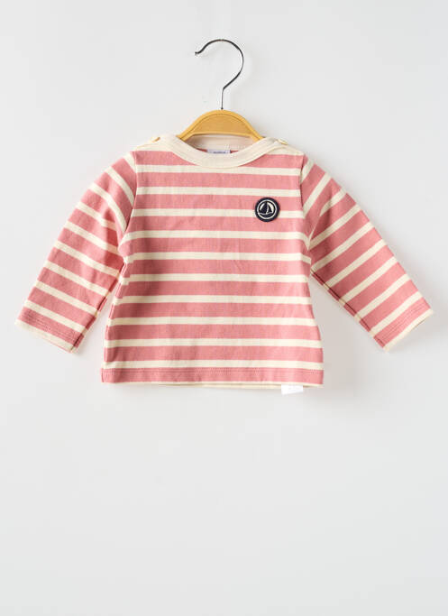 T-shirt rose PETIT BATEAU pour fille