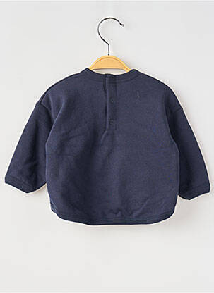 Sweat-shirt stretch manches longues bleu PETIT BATEAU garcon
