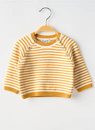 Pull stretch manches longues jaune MOULIN ROTY garcon