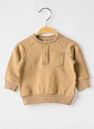 Sweat-shirt stretch manches longues beige NAME IT garçon