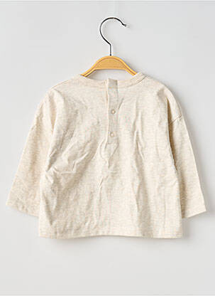 T-shirt manches longues manches longues beige PETIT BATEAU garçon