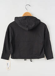 Sweat-shirt à capuche noir MINI MIGNON pour fille seconde vue