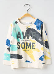 Sweat-shirt blanc NAME IT pour garçon seconde vue
