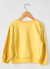 Sweat-shirt jaune PETIT BATEAU pour garçon seconde vue