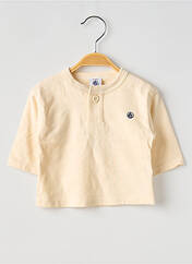 T-shirt beige PETIT BATEAU pour garçon seconde vue