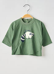 T-shirt vert PETIT BATEAU pour garçon seconde vue