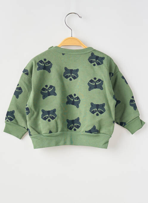 Sweat-shirt imprimé fantaisie manches longues vert PETIT BATEAU garcon