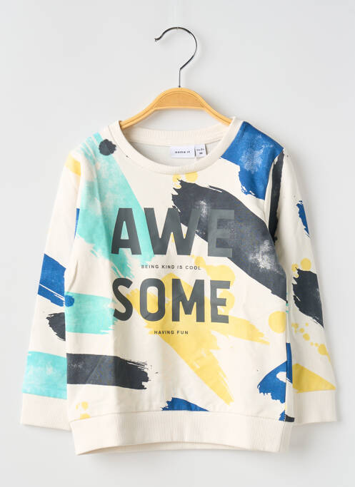 Sweat-shirt blanc NAME IT pour garçon