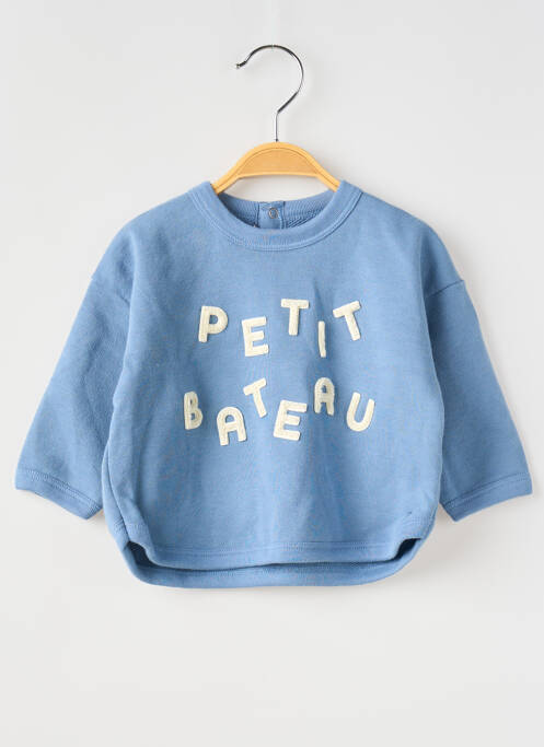 Sweat-shirt bleu PETIT BATEAU pour garçon