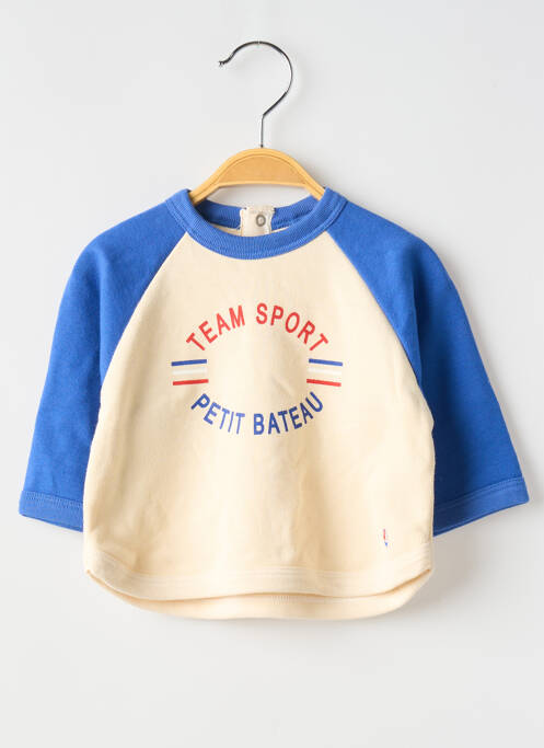Sweat-shirt bleu PETIT BATEAU pour garçon