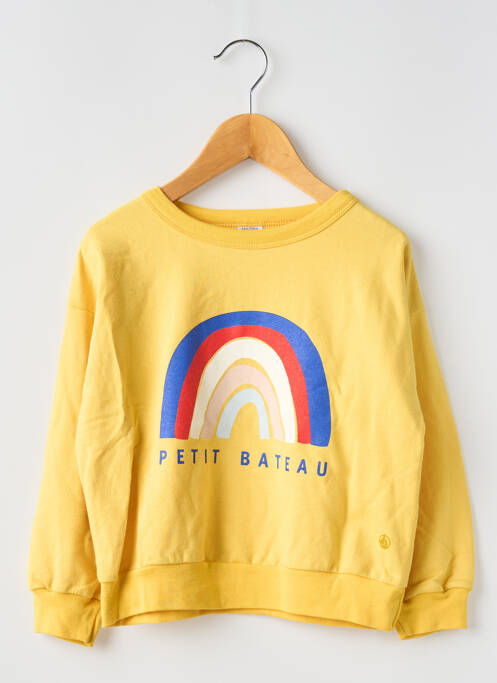 Sweat-shirt jaune PETIT BATEAU pour garçon