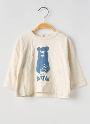 Tee-shirt Manches Longues Garçon Petit Bateau – Laine Et Coton Pour Un Confort Chaud Et Doux