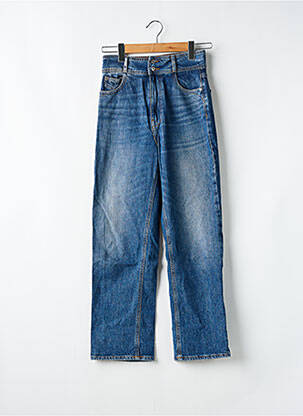Jeans coupe droite taille normale taille normale bleu ZARA femme