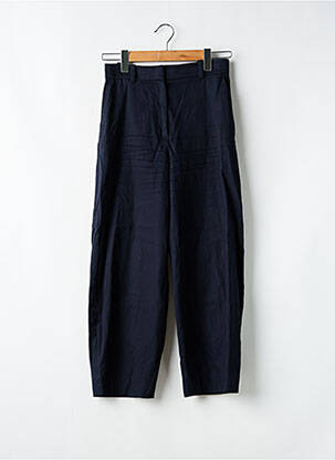 Pantalon droit tissage popeline taille normale bleu COS femme