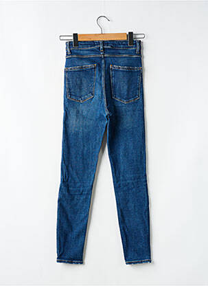 Jeans coupe slim stretch taille normale bleu ZARA femme