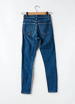Jeans coupe slim stretch taille normale bleu TOPSHOP femme