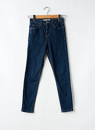 Jeans coupe slim stretch taille normale bleu TOPSHOP femme