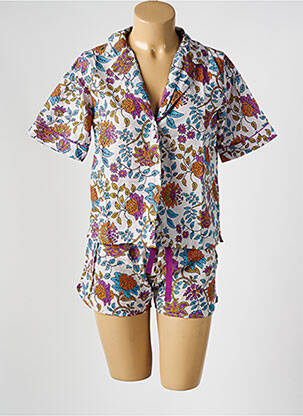 Pyjashort manches courtes violet ARTHUR femme