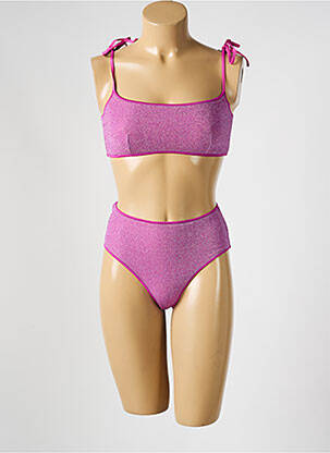 Maillot de bain 2 pièces stretch brassieres rose BLUSHA femme