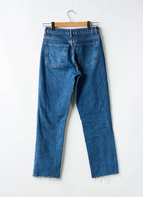 Jeans coupe droite stretch taille normale bleu TOPSHOP femme