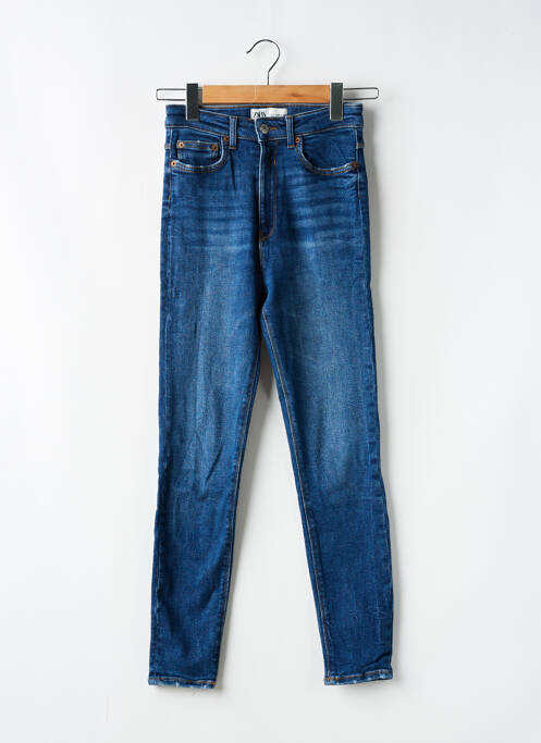 Jeans coupe slim bleu ZARA pour femme