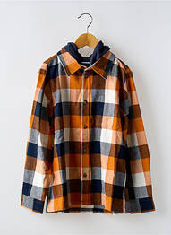 Chemise manches longues imprimé carreaux orange NAME IT garcon