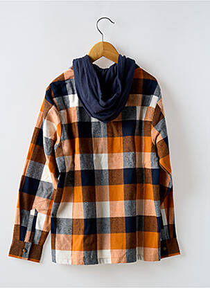 Chemise manches longues imprimé carreaux orange NAME IT garcon