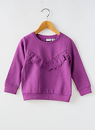 Pull violet NAME IT pour fille