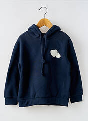 Sweat-shirt à capuche bleu PM MERE & FILLE pour fille seconde vue