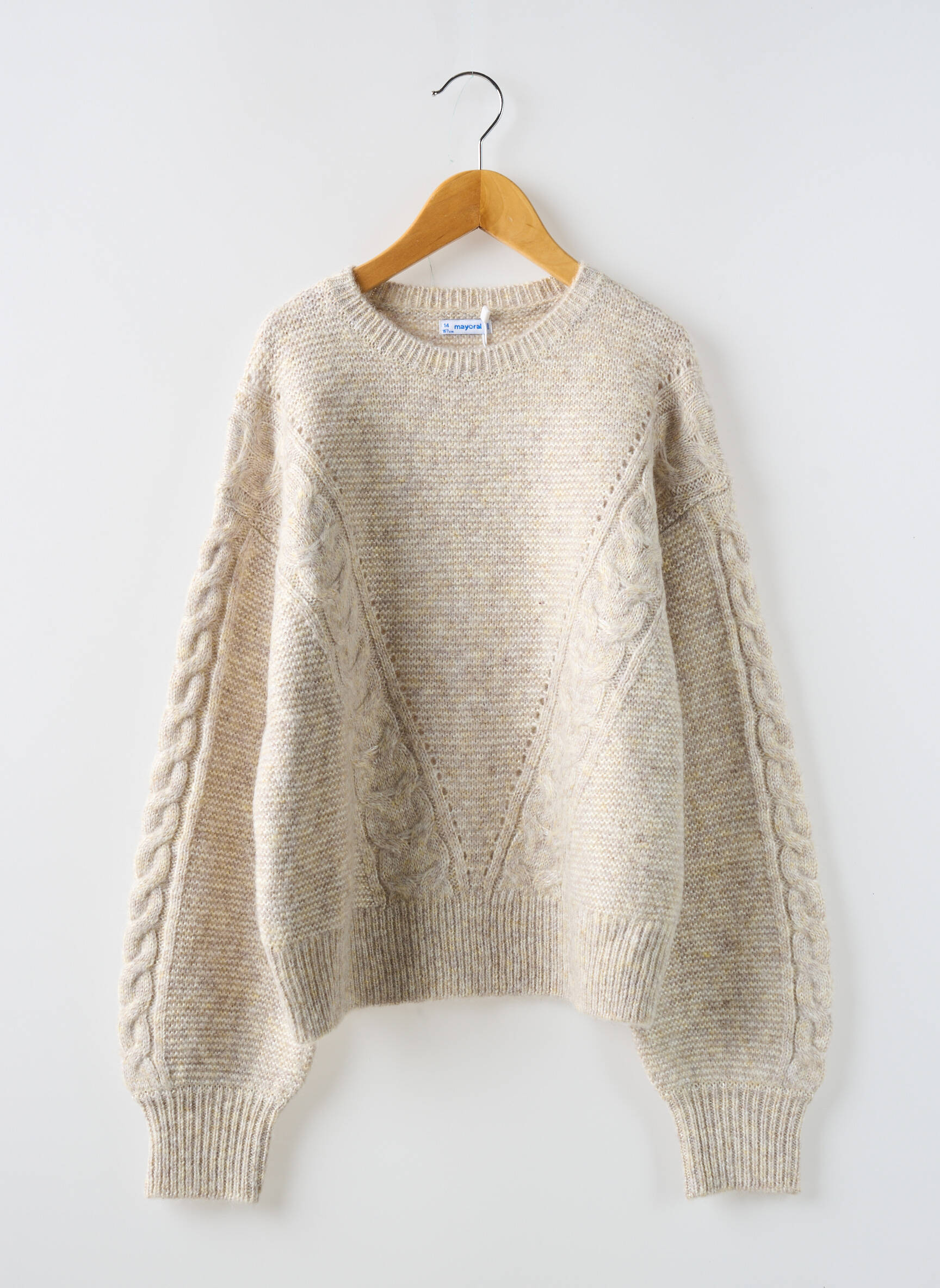 Pull Maille Tricot Beige Mayoral Fille 2600603-beige0 Modz
