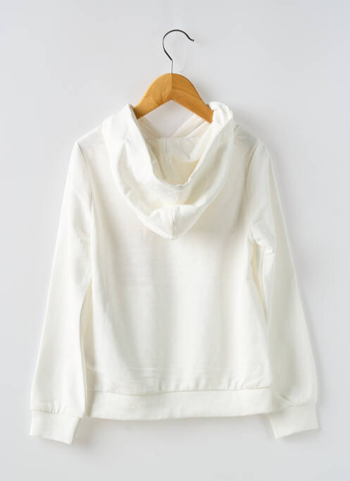 Sweat-shirt à capuche blanc ONLY pour fille