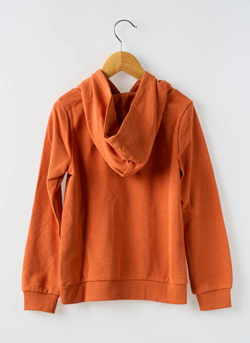 Sweat-shirt à capuche orange ONLY pour fille