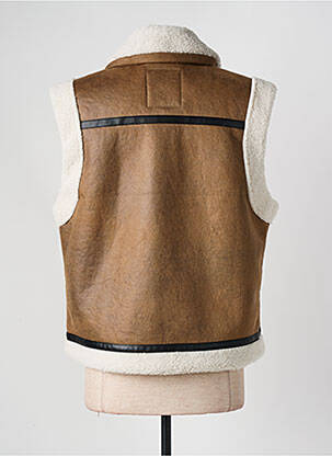 Veste casual tissage suedine marron GARCIA femme