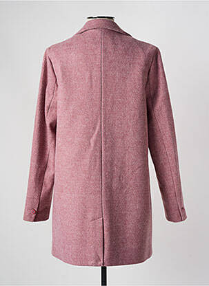 Manteau long coupe cintrée sans capuche rose LEE COOPER femme