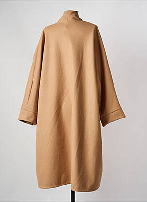 Manteau long coupe droite sans capuche beige NEW COLLECTION femme