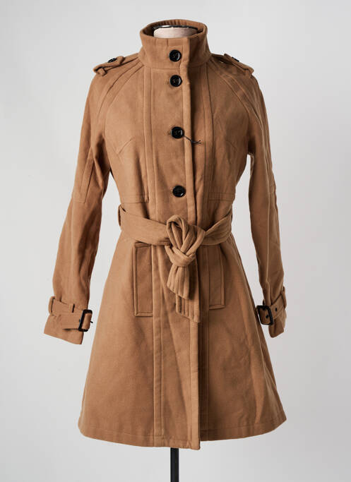 Manteau long marron GOLD SK pour femme