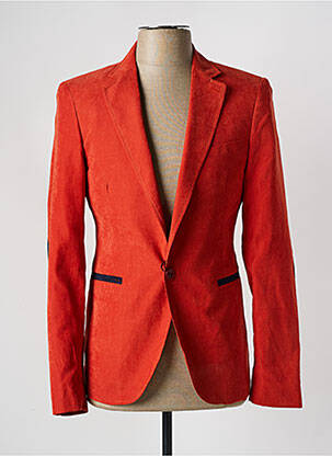 Blazer finition intérieure doublure imprimée orange ROSS CARRA homme