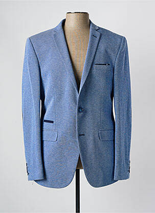 Blazer tissage chiné bleu BLACK WELLIS homme