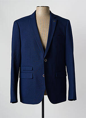 Blazer tissage chiné bleu DELAHAYE homme