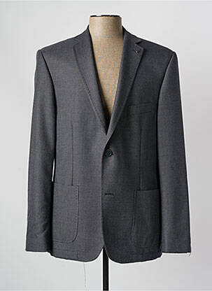 Blazer tissage chiné gris LUIGI MORINI homme