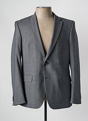 Blazer tissage chiné gris BRUNO SAINT HILAIRE homme