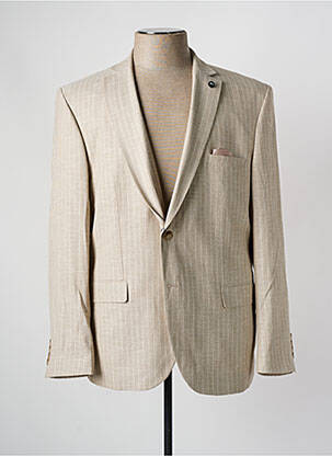 Blazer tissage chiné beige DARIO BELTRAN homme