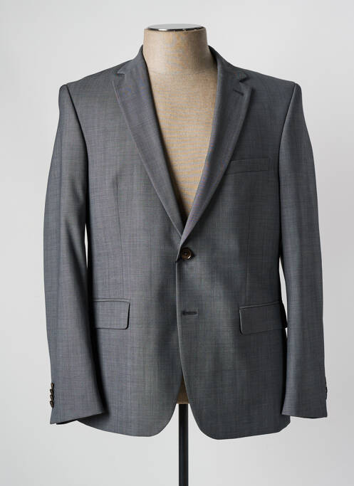 Blazer tissage chiné gris BRUNO SAINT HILAIRE homme