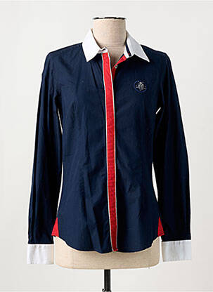Chemisier coupe cintrée manches longues bleu BLACK WELLIS femme