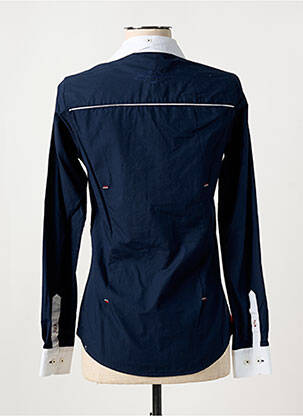 Chemisier coupe cintrée manches longues bleu BLACK WELLIS femme
