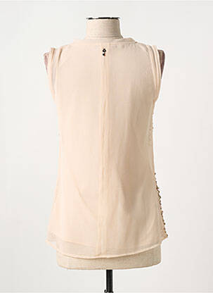 Top coupe cintrée sans manche rose AKELA KEY femme