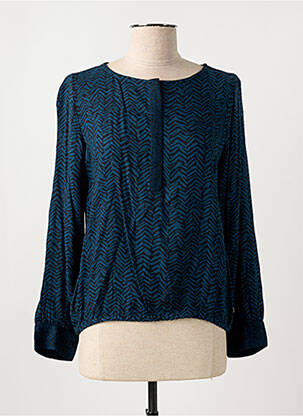 Blouse imprimé fantaisie manches longues bleu STREET ONE femme